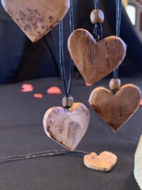 Cœur en Olivier ou en cade