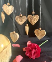 Cœur en Olivier ou en cade