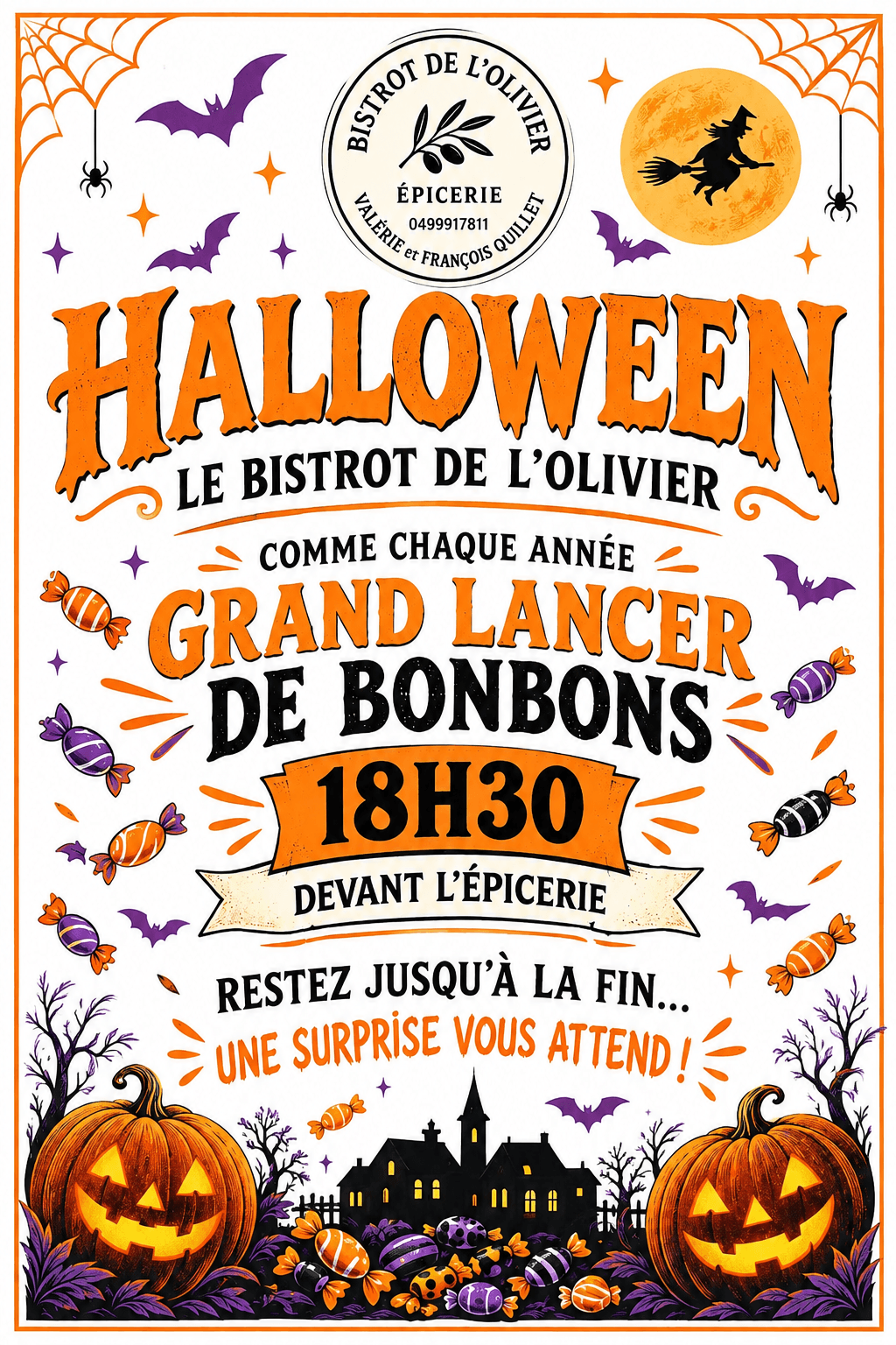 Halloween au Bistrot de l’Olivier